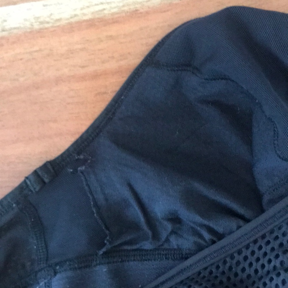 Lululemon black tank with shelf bra and sheer tank - Picture 7 of 7